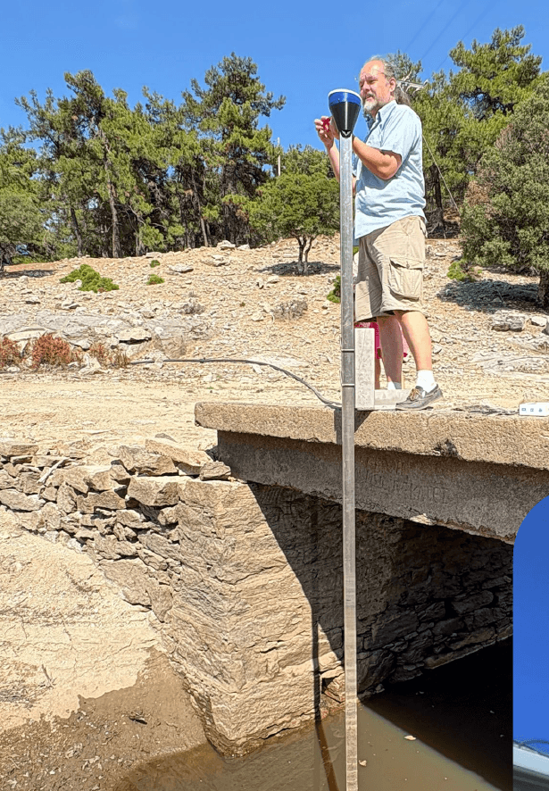 Sensor Dynamis installing an AFAS sensor at Karkinagri, Ikaria